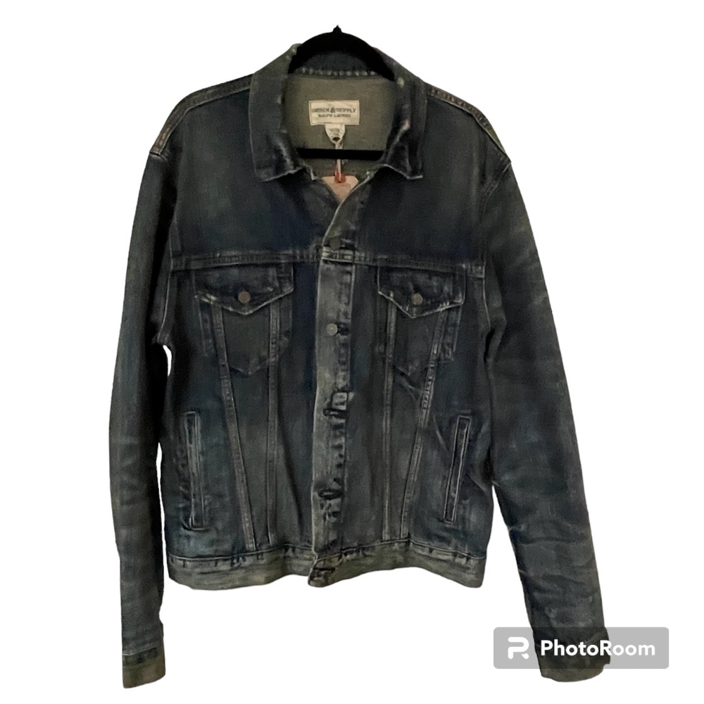 Ralph Lauren Denim & Supply distressed denim jacket Size XL